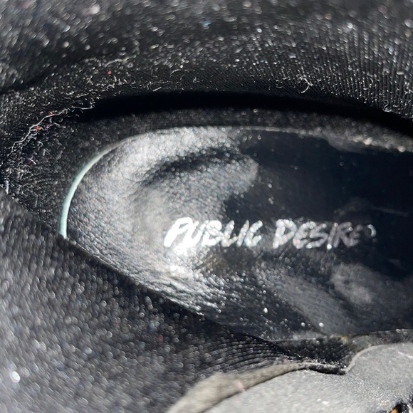 Public Desire Cow print boots Women’s WIDE 7 - Picture 5 of 6